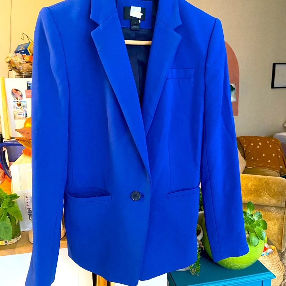 Royal blue blazer jacket Jcrew Collection 2